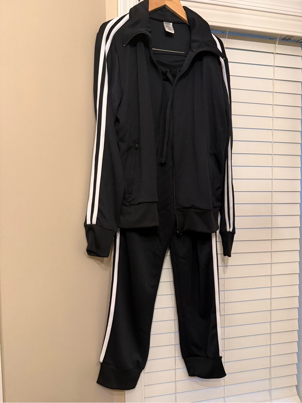 balera Black Dance Jacket and pants  with White Trim
